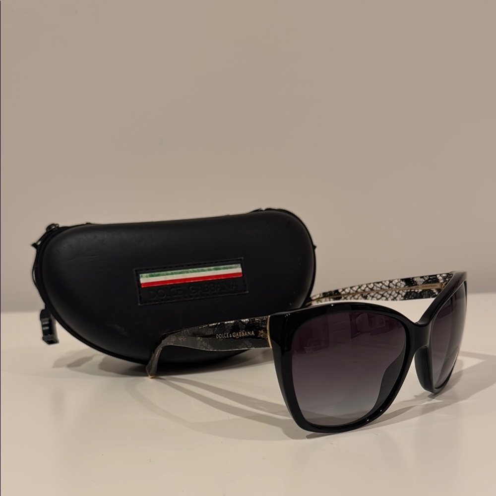 Dolce & Gabbana Black Oversized Sunglasses